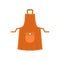 Housewife apron icon, flat style