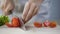 Housewife preparing ingredients for cooking family dinner, healthy eating