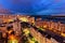 Housing estate at night. Obolon district. Kiev, Ukraine