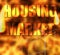 Housing Market text over flames and homes representing the expensive cost of homes