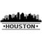Houston Skyline City Icon Vector Art Design