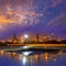 Houston sunset skyline from Texas US