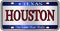 Houston Texas License Plate