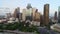 Houston, Texas, USA Drone Skyline Aerial Downtown Panorama