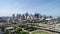 Houston, Texas, USA Drone Skyline Aerial Downtown Panorama