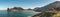 Hout Bay, Cape Town in South Africa panoramic view