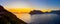 Hout Bay coastal mountain landscape at sunset in Cape Town