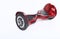 Hover Board, Close Up of Dual Wheel, Self Balancing, Electric Skateboard on White Background. Eco-friendly transport.