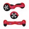 Hoverboard hover board vector wheel device technology vehicle rie illustration red