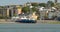 Hovercraft boat arriving in Ryde, Isle of Wight