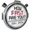 How Fast Are You Stopwatch Timer Clock