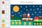 How many counting game with christmas picture for kids, educational maths task for the development of logical thinking, preschool