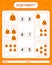 How many counting game with jack o` lantern. worksheet for preschool kids, kids activity sheet