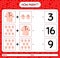 How many counting game with moslem shirt. worksheet for preschool kids