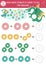 How many donuts game with cute fairytale creatures. Magic kingdom math addition activity for preschool children. Printable simple