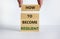 How to become resilient symbol. Words `How to become resilient ` on wooden blocks. Businessman hand. Beautiful white background.