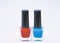 How to combine colors. Manicure salon. Fashion trend. Nail polish bottles. Beauty and care concept. Nail polish white