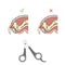 How to cut cat nail veterinary instruction vector