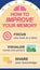 How to improve your memory and learning infographic banner badge