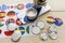 How to make button badges with different country flags