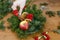 How to make christmas floral arrangement with carnations, chrysanthemum santini flowers and fir