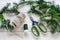 How to make fir garland using jute string and wire, tutorial