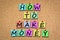 How to make money sticky notes on cork board