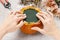 How to make a Thanksgiving centerpiece - step by step