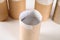 How to make white Christmas candles plugs toilet paper rolls, hot glue, paint and candles. Children\'s creativity. Christmas diy.