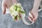 How to make wrist corsage for bride using rose and eustoma flowers