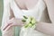 How to make wrist corsage for bride using rose and eustoma flowers