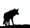 Howling Wolf Silhouette