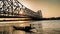 Howrah bridge at the time of Sunrise