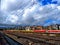 Howrah railway station colourful train with blue sky looks amazing