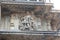 Hoysaleswara Temple Outer wall carved with sculpture of lord shiva as Mansana Bhairava