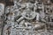 Hoysaleswara Temple Wall carving of god killing a demon