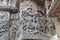 Hoysaleswara Temple wall carving of varaha avatar lord vishnu killing demon and saving mother earth