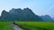 HPA-AN, MYANMAR - 07.02.2016 Burmese boatman driving the boat