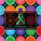 HPV virus colorful symmetry seamless cover awareness effect