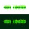 HQ Vector sound waves. Music waveform green background. You can use in club, radio, pub, DJ show, party, concerts