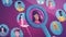 HR banner with flat illustration of people searching and recruiting professionals. Modern landing page with flat