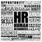 HR - Human Resources word cloud collage, business concept background