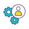 HR management color icon