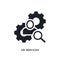 hr services isolated icon. simple element illustration from general-1 concept icons. hr services editable logo sign symbol design