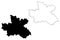 Hradec Kralove Region Bohemian lands, Czechia, Regions of the Czech Republic map vector illustration, scribble sketch Hradec Kr