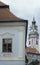 The Hradek of Cesky Krumlov is the round painted tower of the town Castle and the symbol of the town itself. Cesky Krumlov is one