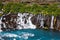 Hraunfossar Waterfall in Iceland