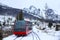 HREBIENOK, SLOVAKIA - JANUARY 07, 2015: View of the funicular railway at High Tatras mountains National park in Slovakia.