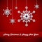 Hristmas background with snowflakes