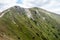 Hruby vrch peak in Western Tatras mountains on slovakian-polish borders